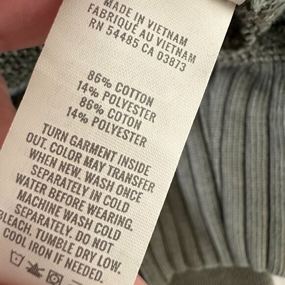 Aerie Down to Earth 1/4 Zip Sweatshirt Green Oversized Size L - Picture 7 of 8